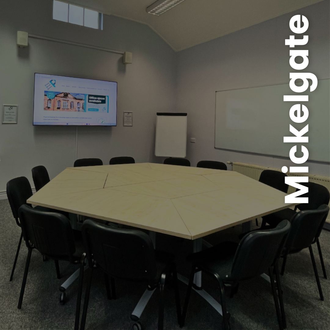 Micklegate Room - medium room with multimedia screen set up as a round table
