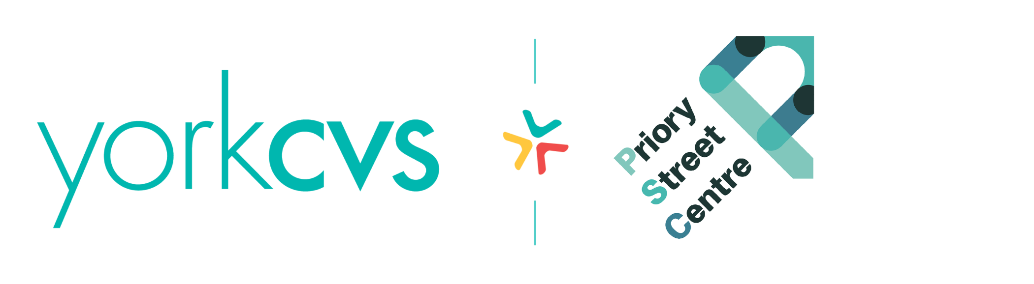 York CVS logo and Priory Street Centre Logo